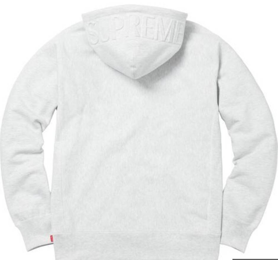 supreme embossed logo hoodie